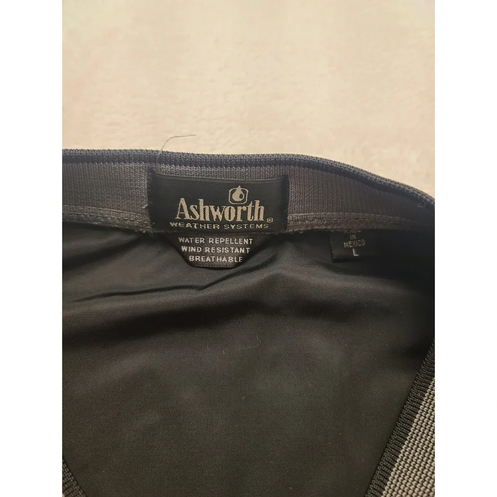 Ashworth Weather‎ Systems Golf Vest Men's L Black Lake Michigan Hills Windshirt